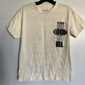 Rolling Loud T-Shirt Size Small Los Angeles 2023 Beige and Black